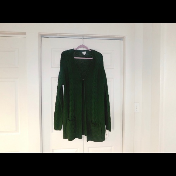 NWT Green Cardigan - Picture 1 of 4